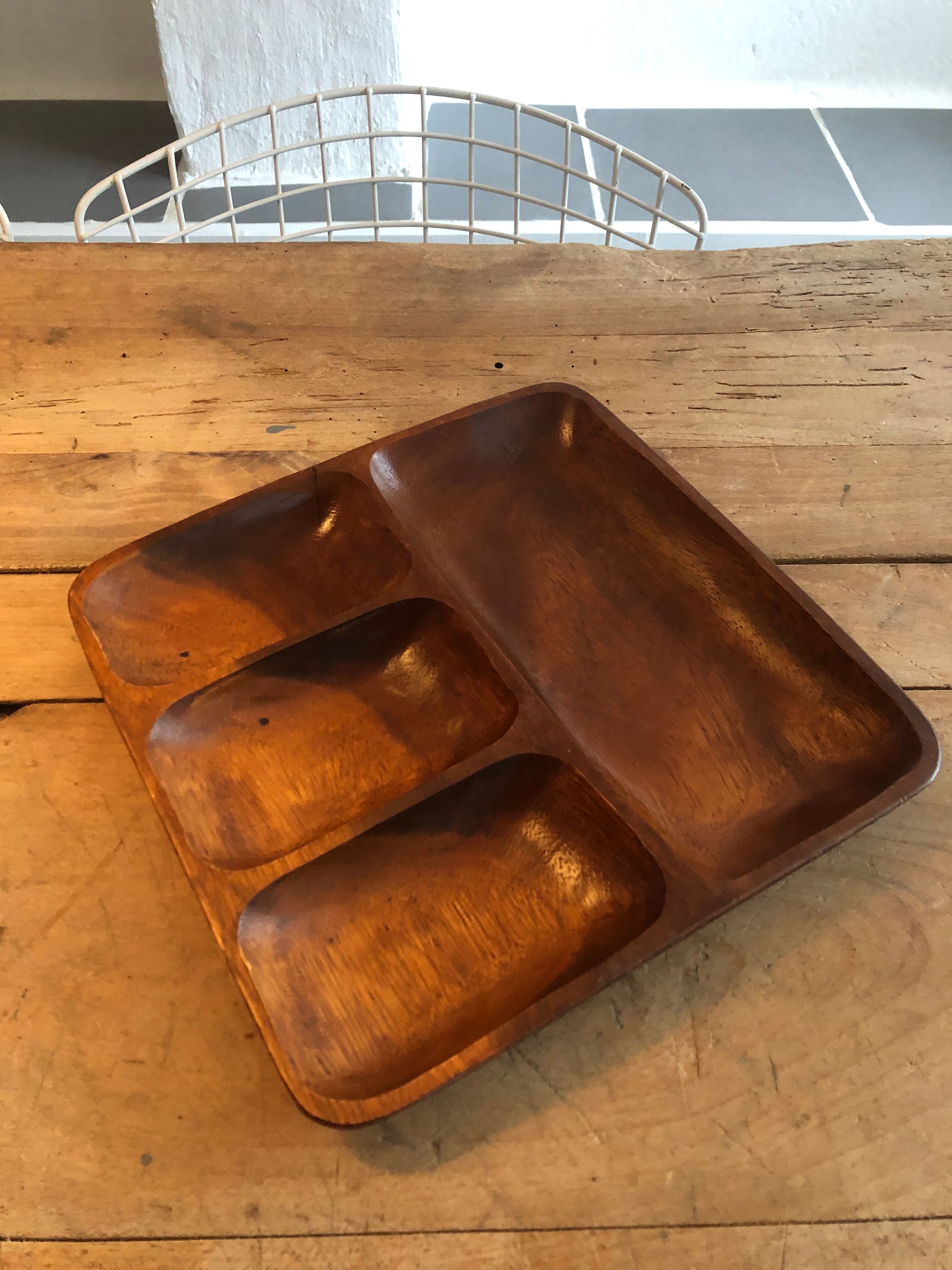 Empty vintage wood pocket