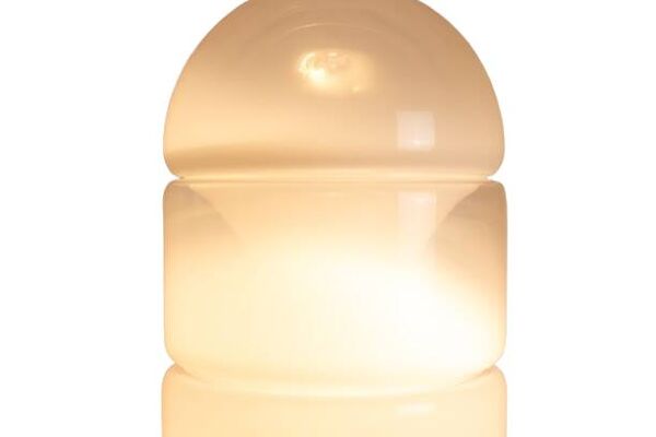 Carlo Nason. Lampadaire LT316 en verre opalescent blanc de Murano