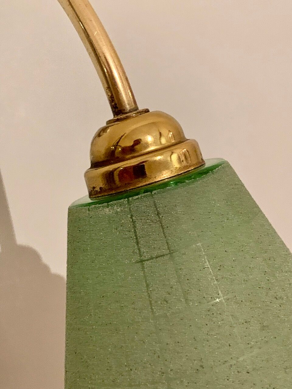 Pair of art deco bistro style wall lamps