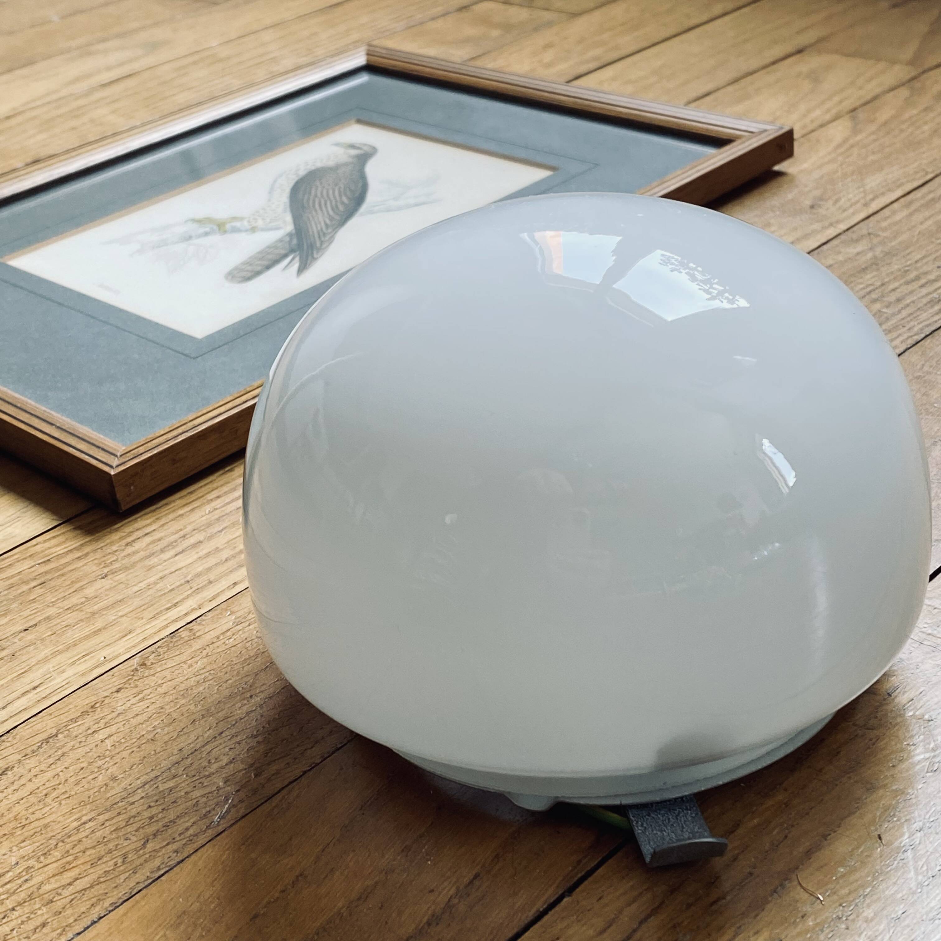 Small vintage wall light or half-moon ceiling light 15 cm