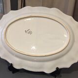 Oval serving dish Henriot Quimper floral decor