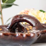 Large old Vallauris bowl with handle