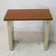 Minimalist desk, lacquered steel, formica top. France, circa 1970