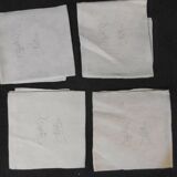 Lot of 4 handmade SA monogram towels