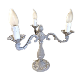 Table lamps 3 branches weathered girandoles