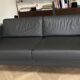 Canapé VITRA Park Sofa – Jasper Morrison – cuir premium gris