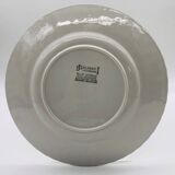 6 Dinner plates, J & G Meakin Classic White Blue Nordic.