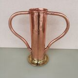 Vase with copper handles