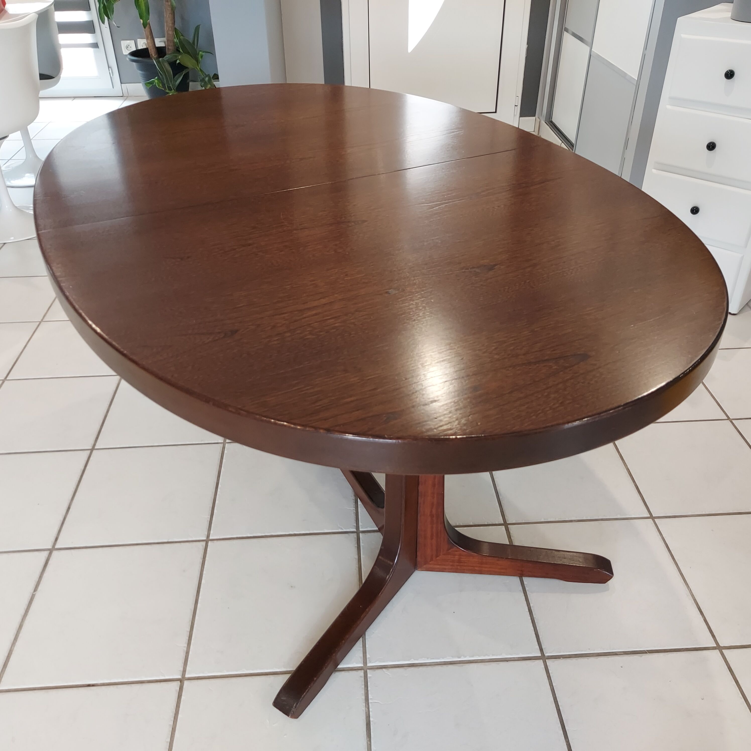Vintage Baumann house extendable table 1970s
