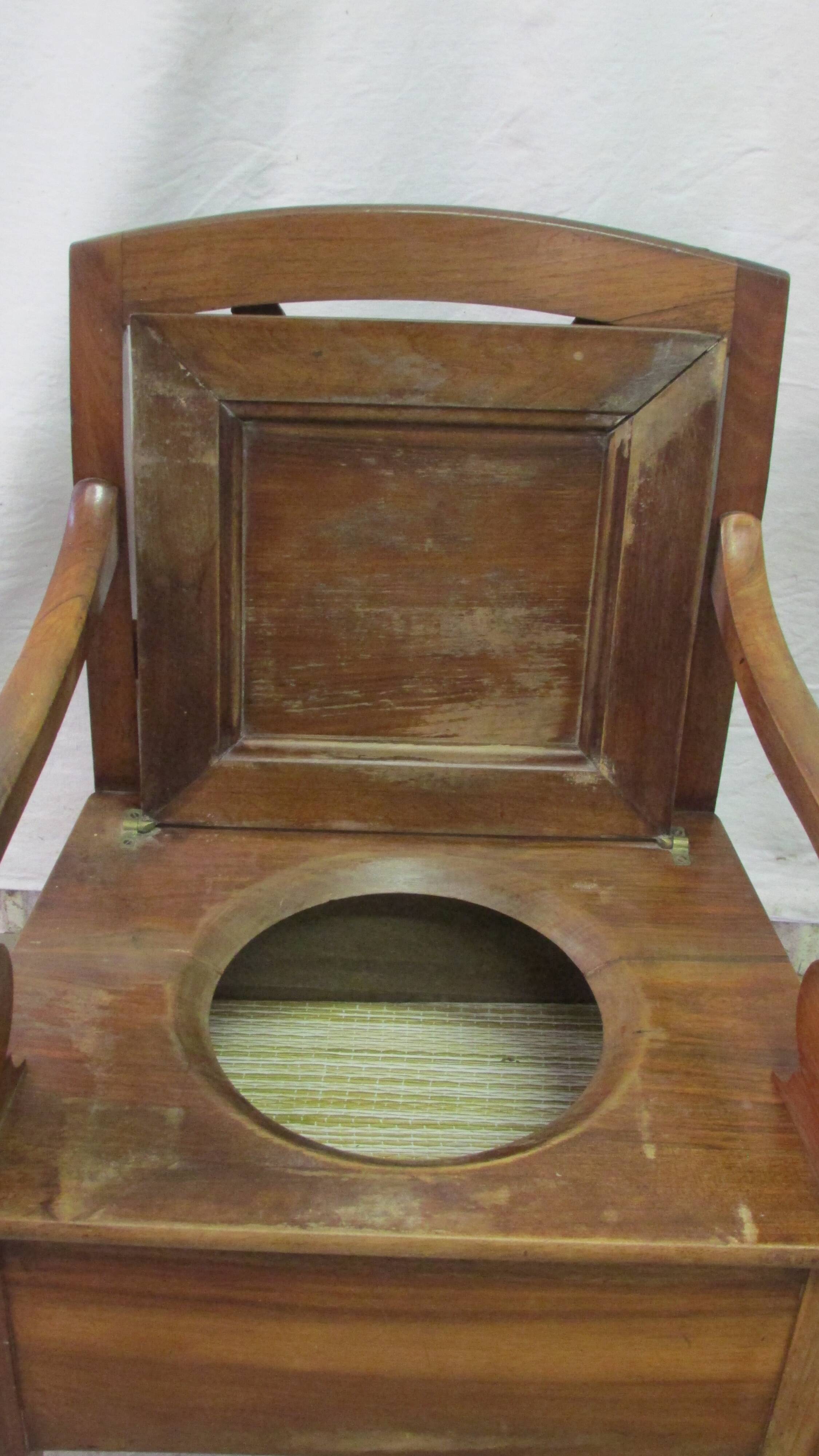 Old wooden armchair