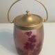 Legras biscuit bucket in glass paste Ruby series