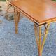 Vintage dining room attributed to Audoux and Minet in bamboo and rattan