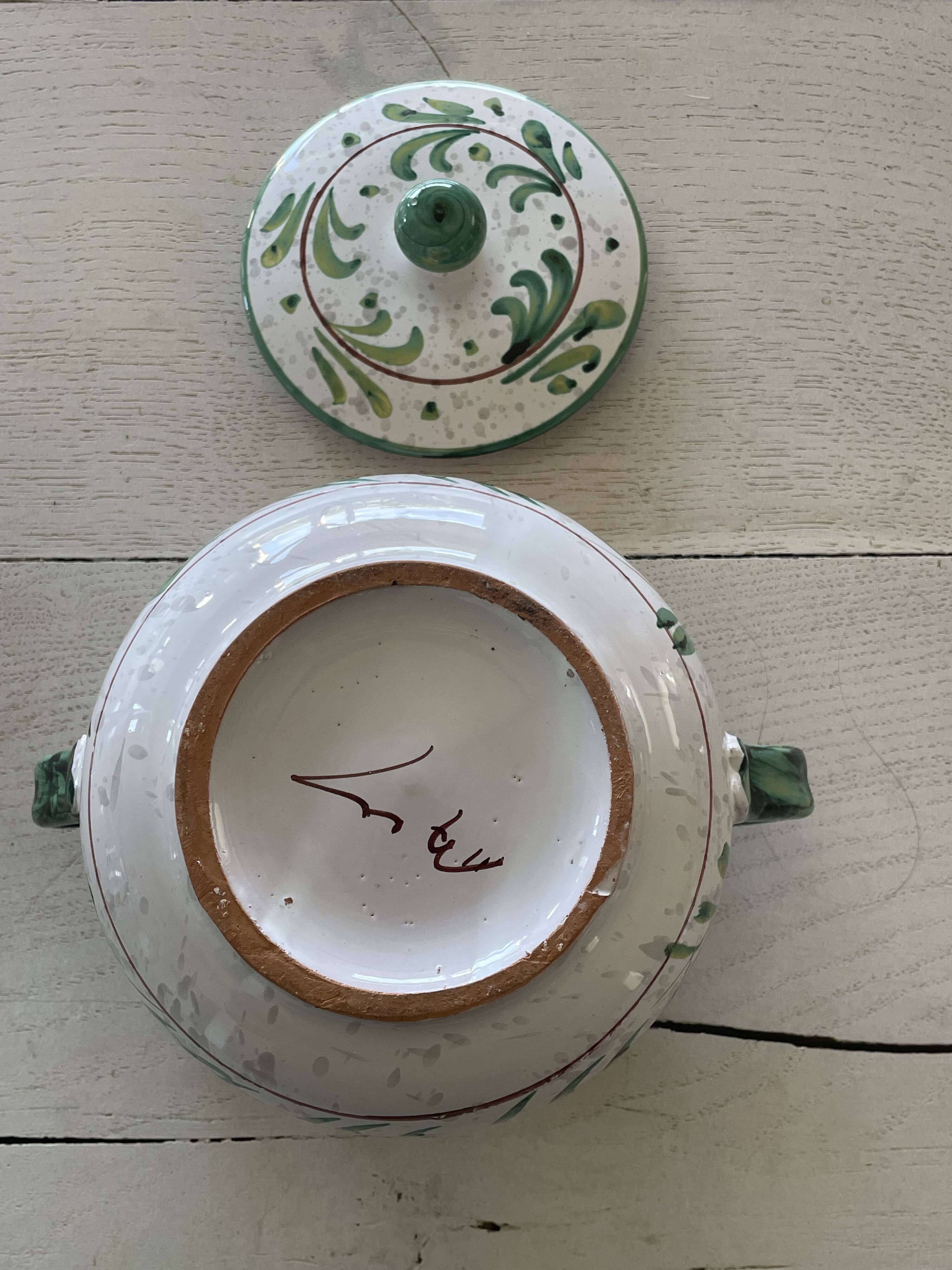 Ceramic fruit bonbonnière