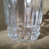 Vintage DArques Crystal Ice Bucket Diamond Tips
