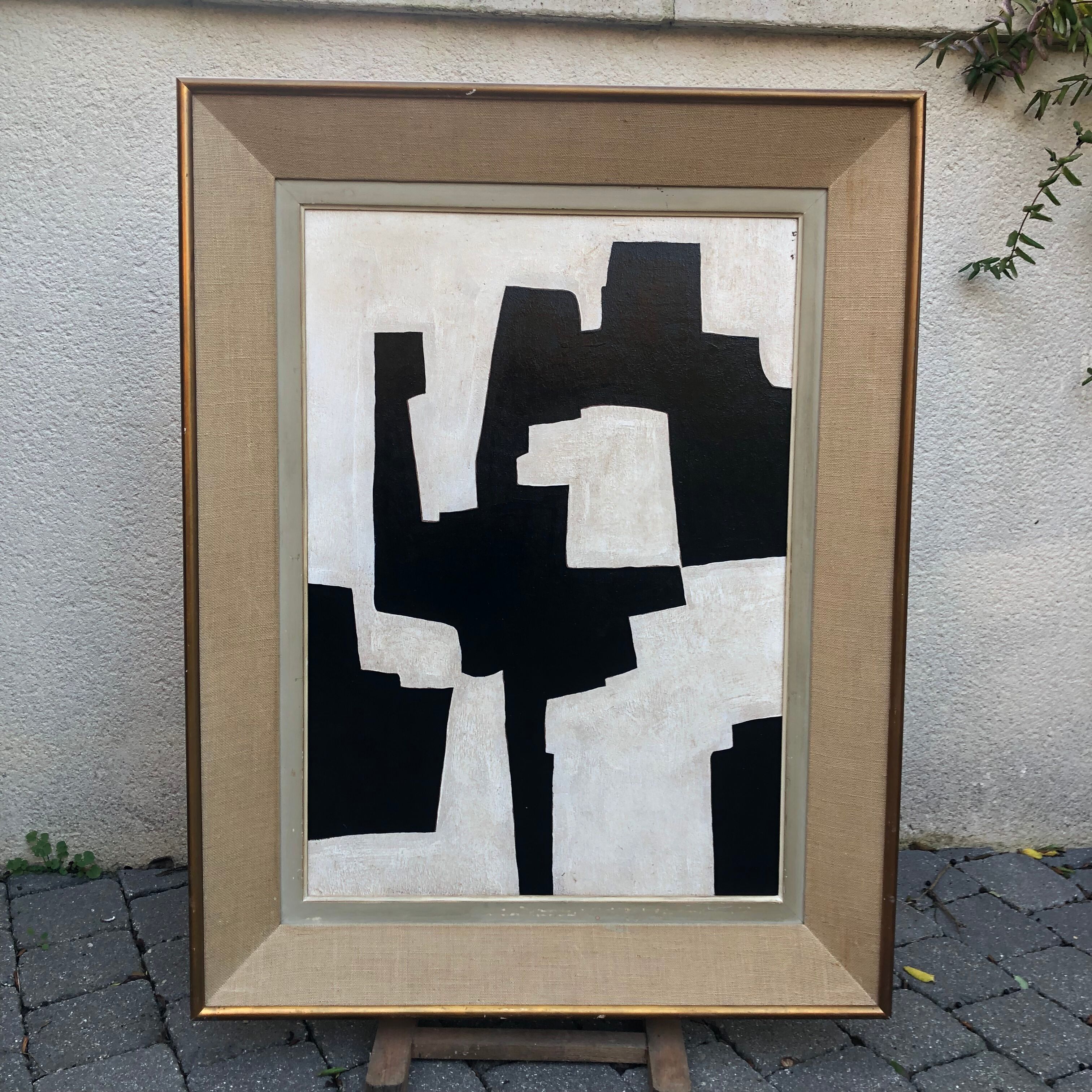 Abstract panel painting