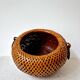 Japanese Style Bamboo/Rattan Woven Basket - Vintage
