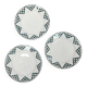 3 assiettes plates terre de fer - Saint Amand