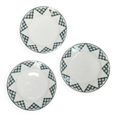 3 flat plates ironstone - Saint Amand