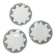 3 assiettes plates terre de fer - Saint Amand