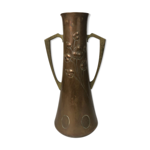 Vase art nouveau WMF cuivre et