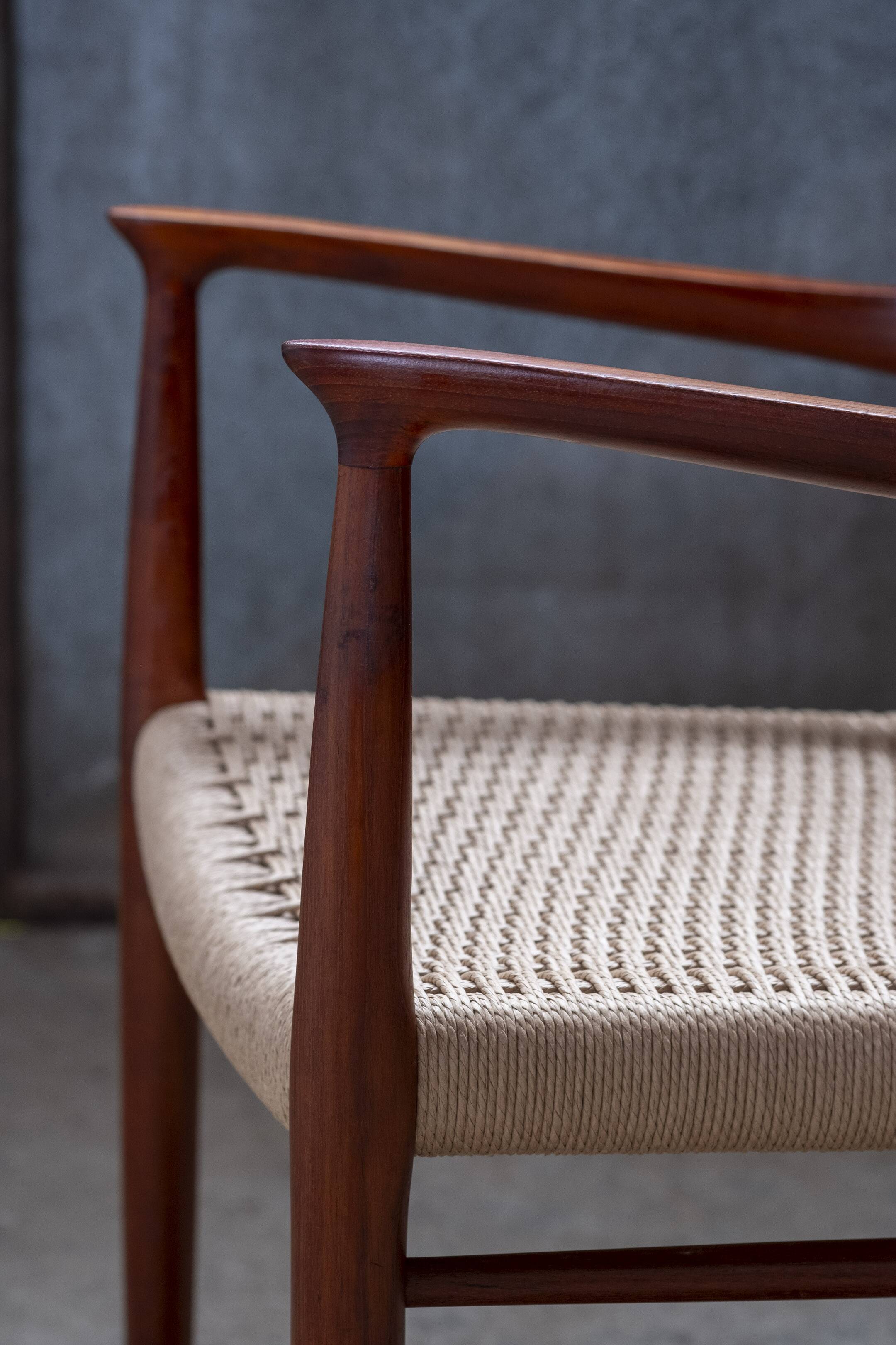 2x Niels Otto Møller Chair Model 56 in Teak, 1960s Denmark
