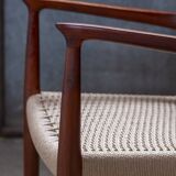 2x Niels Otto Møller Chair Model 56 in Teak, 1960s Denmark