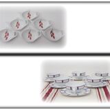 6 tasses a thé porcelaine basque