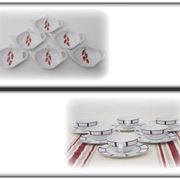 6 tasses a thé porcelaine basque