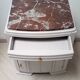 Art Deco bedside table with marble