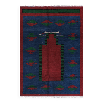 Tapis vintage turc de oushak tissé à la main 114x163 cm