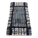 Mid-Century Modern Swedish Rya Rug in Grey, Black, and White, 1950s