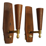 Set of two wall lamps, Danish design, 1970s, production: Denmark