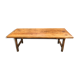 Table de ferme plateau orme massif