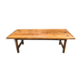 Table de ferme plateau orme massif
