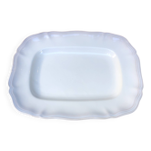 Rectangular dish with gadroons stamped Sarreguemines France, Chambord model