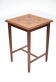 Wood table with marquetry, table with an antique parquet top, antique table.