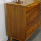 Vintage dark wood sideboard with drawers