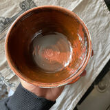 Lot 2 bowls engraved and painted hands