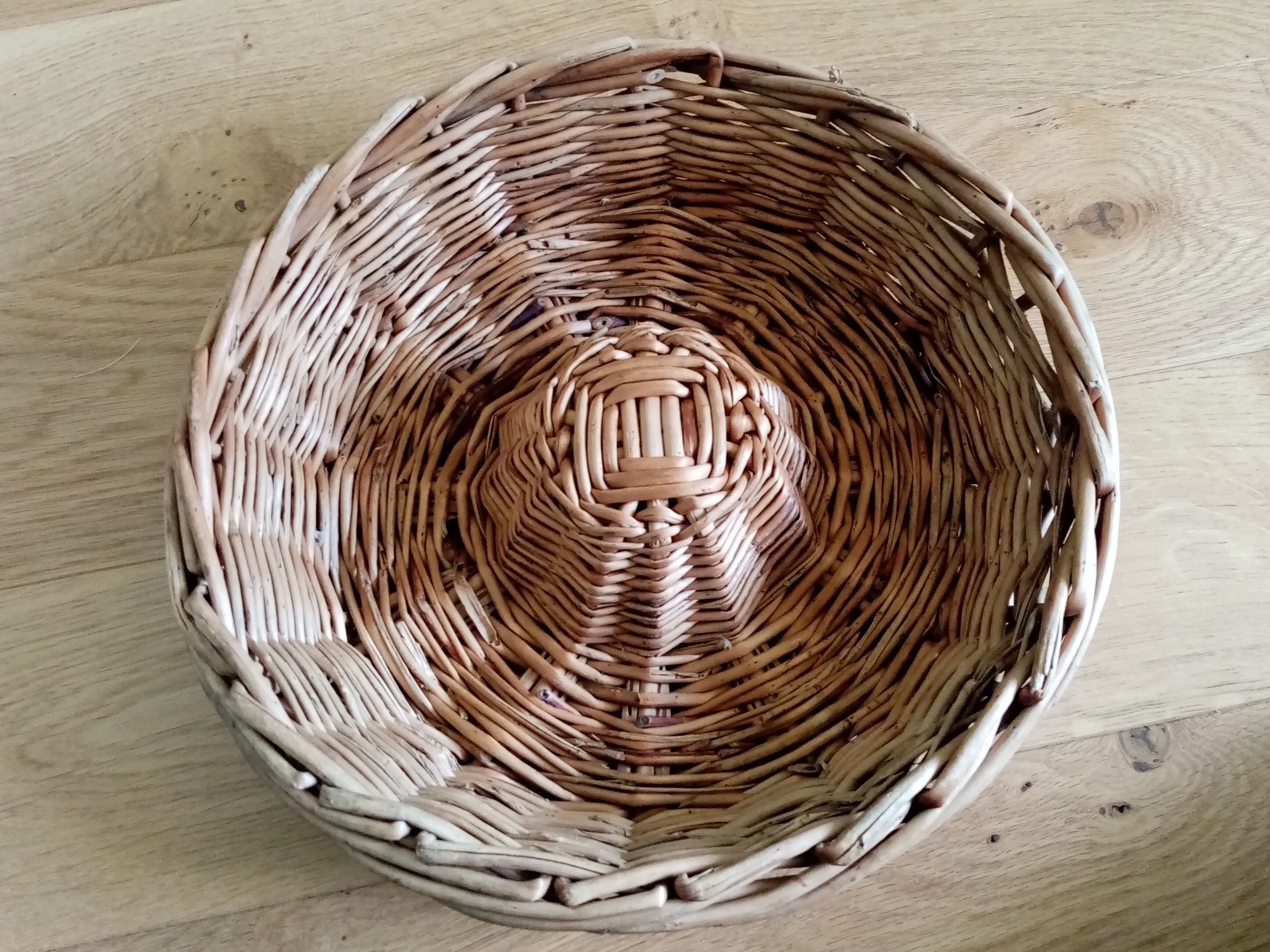 Panier rond plat décoration murale