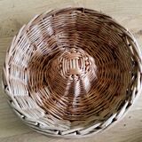 Panier rond plat décoration murale