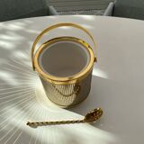 Vintage Hollywood Regency Gold Ice Bucket