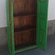 Old green wooden cabinet