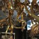 Napoleon III bronze chandelier, Louis XV style, baroque rocaille twist, 189