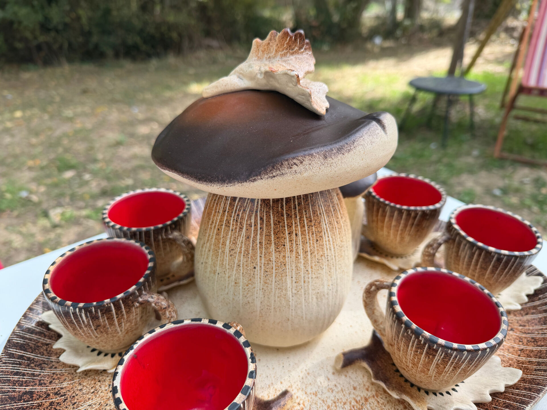 Vintage Bruno Dose service – Mushroom model