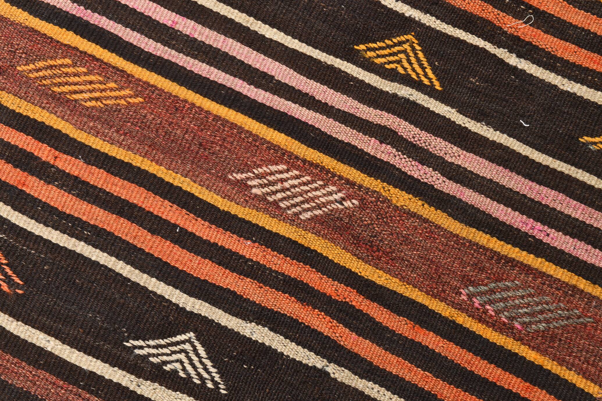 3x10 Persian Kilim Runner Rug, Vintage Distressed Runner Rug, 79x299Cm