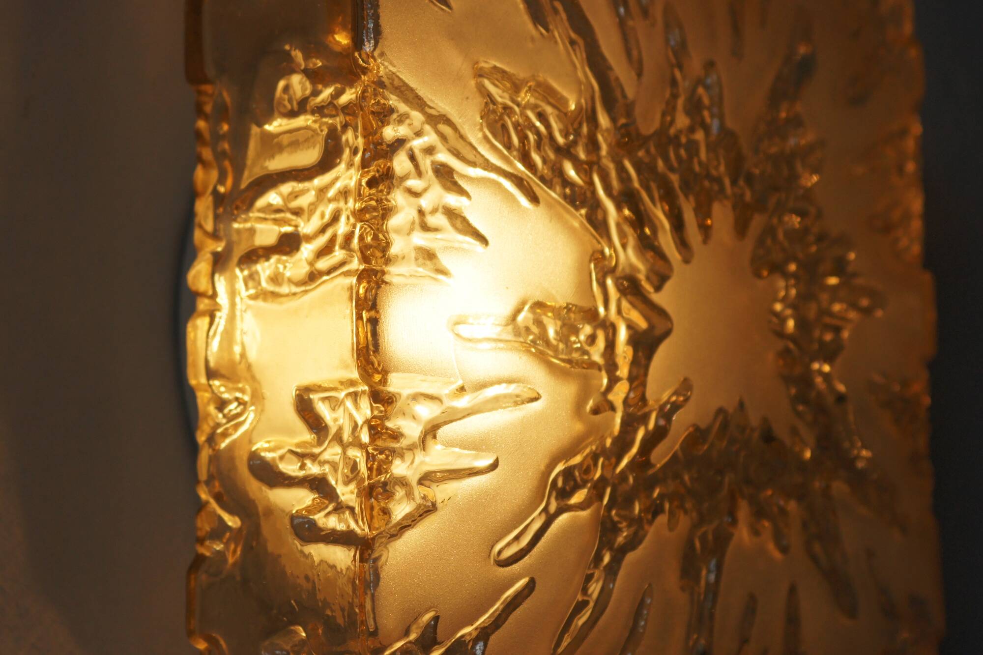 Mid-Century Modern Sconce in Glass and Steel, 1960s