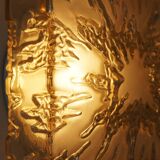 Mid-Century Modern Sconce in Glass and Steel, 1960s