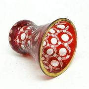 Biedermeier glass, red glass, Czechia, 19th century