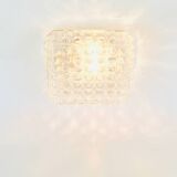 Lustre en verre bulle de style mid-century par Helena Tynell pour Limburg, années 1970.