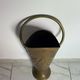 Vintage umbrella stands in solid brass and copper – Relief decoration